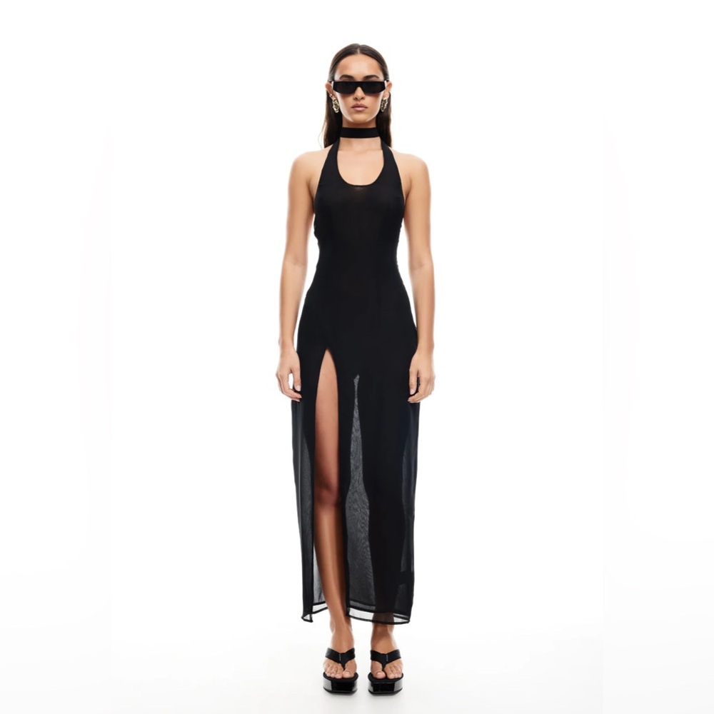 NWT Lioness Westwood Maxi Dress Size Large L Black